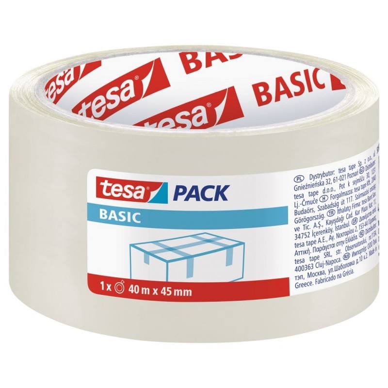 Braun tesa Basic Pack Verpackungsklebeband 3 Stück 