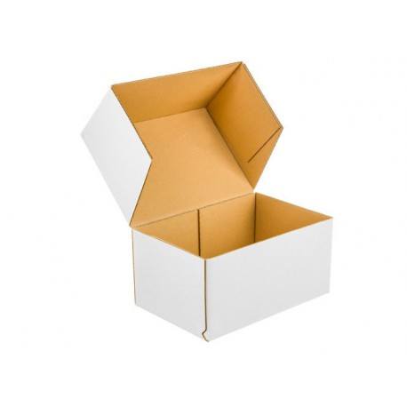 White cardboard box 300x200x150 with print