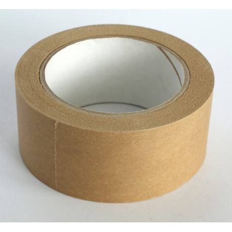 Cinta de embalaje marrón resistente, paquete de 2 cintas, 2 pulgadas x 50  yardas, cinta de embalaje de papel kraft reforzado autoadhesivo para envío  y