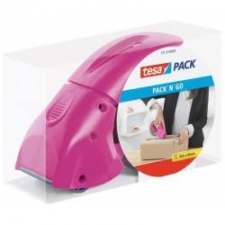 Dispenser tape wrapping machine TESA PACK'N'GO pink