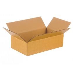 Caja de cartón con solapa blanca 250x150x80 con estampado
