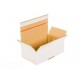 Scatola postale in cartone con striscia adesiva e nastro, bianca 250x150x80mm 3W B 365g / m2 20 pz.