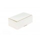 Mailer cardboard box with adhesive strip and ribbon, white 250x150x80mm 3W B 365g / m2 20 pcs.